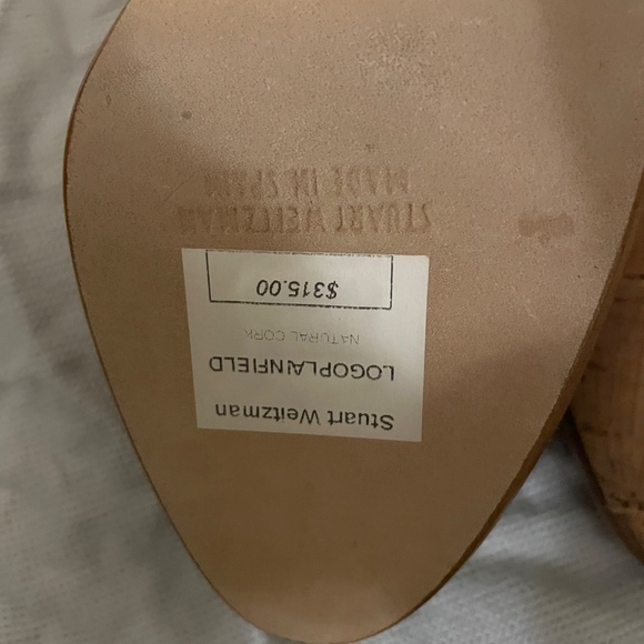 Stuart Weitzman Limited Edition Natural Cork Heels - Picture 2 of 5